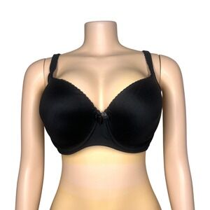 Victoria's Secret Body By Victoria Lined Demi-Buste Double Bra Size 38DD Black